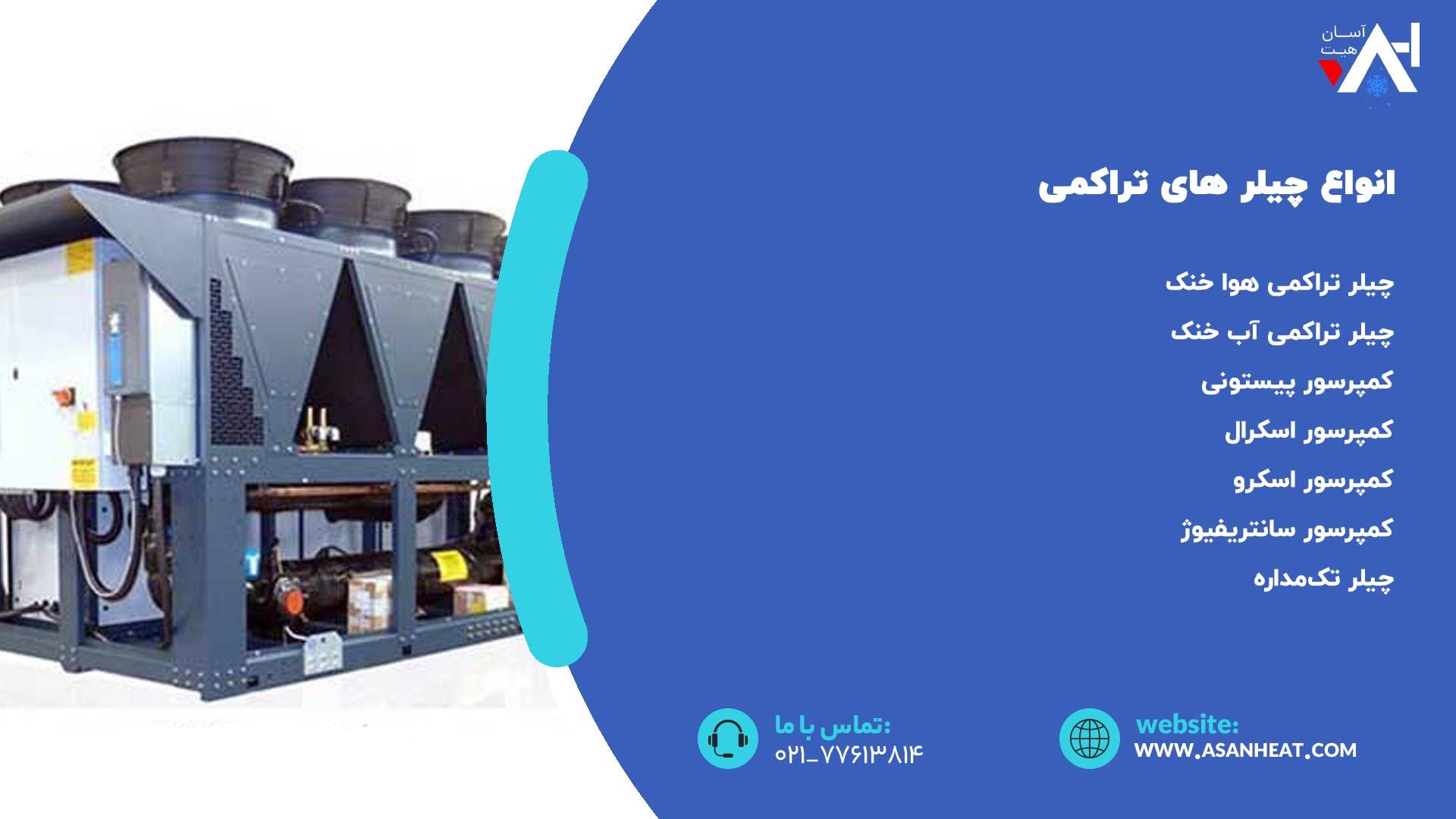انواع چیلر تراکمی